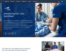Tablet Screenshot of caehealthcare.com